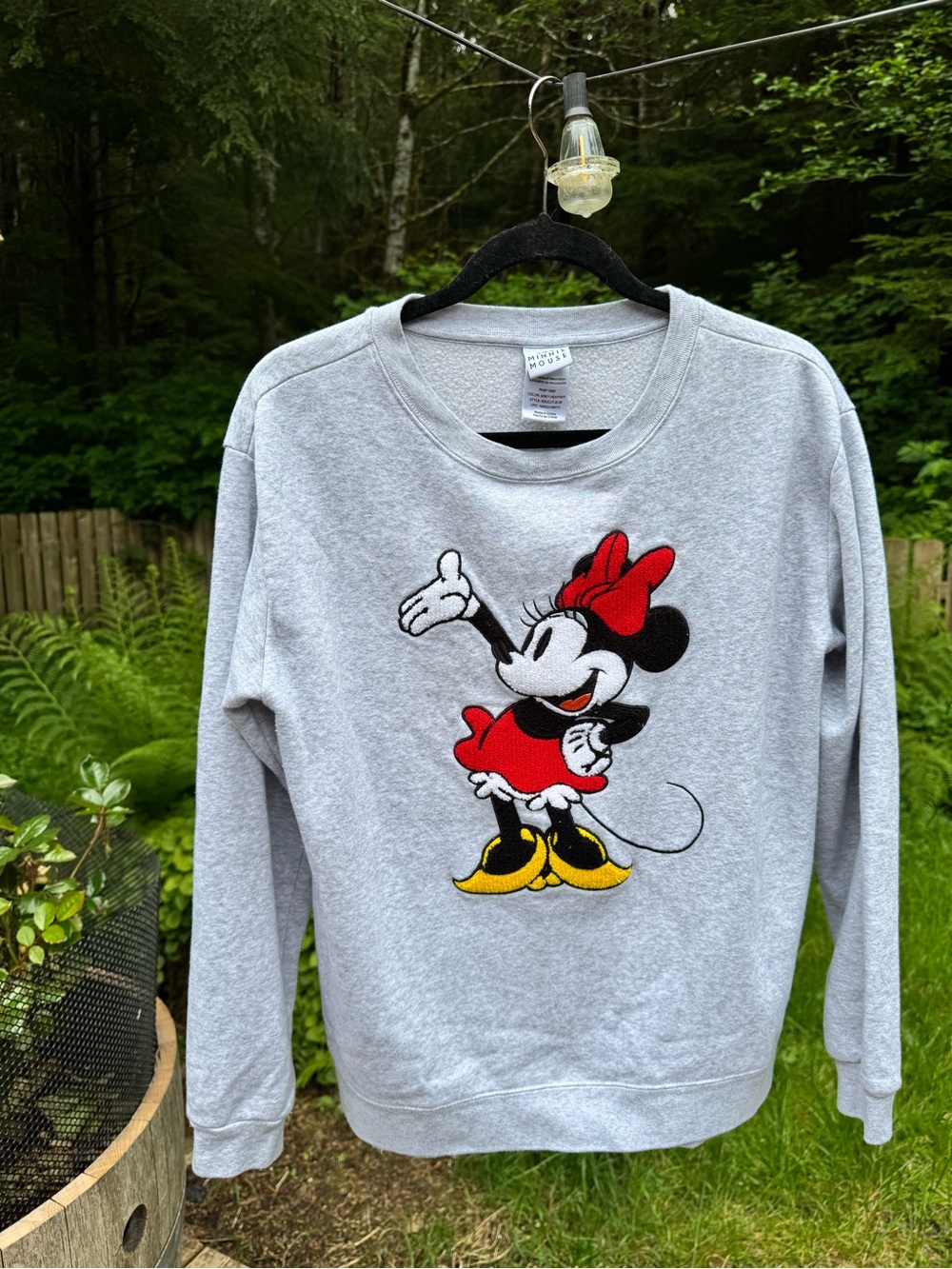 Disney Minnie Mouse Light Grey Heather Pullover